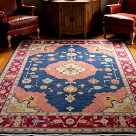 Vintage Handknotted Wool Rug